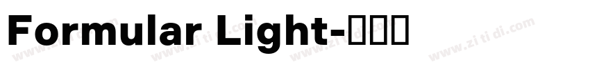 Formular Light字体转换